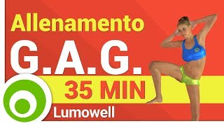 Allenamento GAG Completo  Gambe Addominali e Glutei [upl. by Ailis]