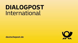 Dialogpost International – Einfach Werbung ins Ausland schicken [upl. by Hurty508]