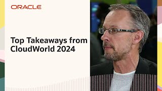 Oracle TV CloudWorld 2024 Doug Kehring on the Top Takeaways from CloudWorld 2024 [upl. by Astraea43]