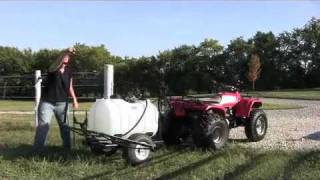 60 Gallon Trailer Sprayer with 14 Foot Breakaway Boom  Master Manufacturing [upl. by Saerdna]