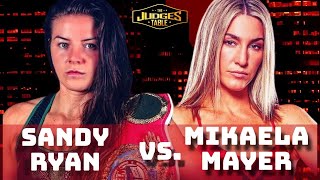 Mikaela Mayer Vs Sandy Ryan boxing sports gmtsports [upl. by Harwin521]