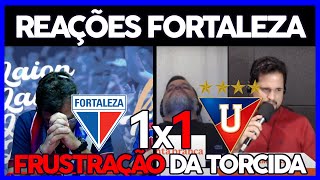 REAÇÕES DOS TORCEDORES DO FORTALEZA FRUSTRADOS NA FINAL DA COPA SUL AMERICANA FORTALEZA 1 X 1 LDU [upl. by Mirilla]