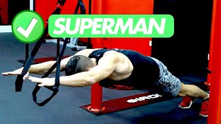 Superman in sospensione con TRX  Strap Training  similari [upl. by Airbas188]