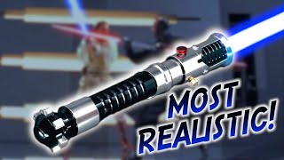 Most Realistic ObiWan Kenobi Padawan Neopixel Lightsaber CCSabers [upl. by Sinnoda745]