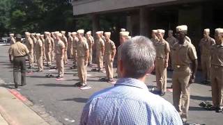 NC State ROTC freshman meet Gunny [upl. by Toms]