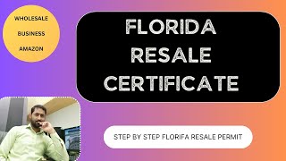 How to get Florida Resale Certificate  sales Tax Exemption  Resale Permit UrduHindi Step by Step [upl. by Elem548]