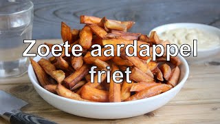 Zoete aardappel friet maken [upl. by Granlund]