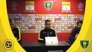 Konferencja po meczu GKS Katowice  Termalica BrukBet Nieciecza 29 09 2018 [upl. by Atiuqrahc]