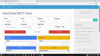 Free Online MQTT Client  Ninety9postcom [upl. by Nerraf733]