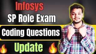 Infosys SP Campus Recruitment  Infosys SP Role Exam Mail  Infosys SP Previous Coding Questions [upl. by Aynnat839]