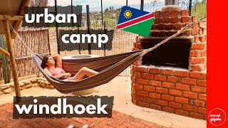 Campsite Review Urban Camp Windhoek Namibia Self DriveCityStopOver Camping [upl. by Ydnim]