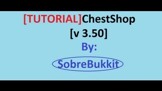 ChestShopPlugin de compra e venda de itensv 350 [upl. by Sorcha391]