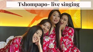 TSOMPAPO  Tshering Yangdon Pinky  Live Singing  Music Video  Bhutan [upl. by Pollard]