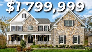 Tour the MOST expensive home in Haymarket Virginia  Toll Brothers Dominion Valley [upl. by Falzetta655]