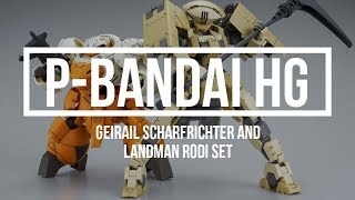 Preview PBandai HG 1144 Geirail Scharfrichter and Landman Rodi Set [upl. by Ariela]