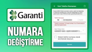 Garanti Bankası Numara Güncelleme  Garanti Mobil Numara Değiştirme [upl. by Klinges]