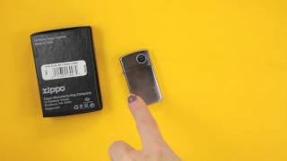 Zippo Brushed Chrome Slim lighter Z1600  video demo [upl. by Atinaej]