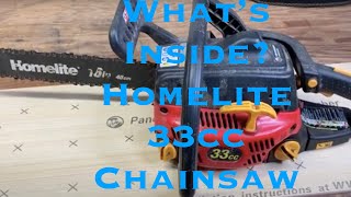 Whats Inside Homelite 33cc Chainsaw Teardown Piece by Piece Homelite 33cc Whats Inside [upl. by Hars280]