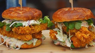 Domowe Stripsy z Kurczaka  Chicken burger  Oddaszfartucha [upl. by Anaet]