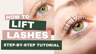 Lash Lift Tutorial Step by Step with Keravie Pro [upl. by Arodoeht]