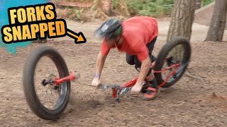 RIDING THIS £250 AMAZON FAT BIKE UNTIL IT SNAPS  FACE PLANT [upl. by Giannini835]