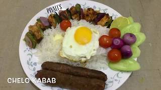 Chelo Kabab  Peter Cat Style Chelo Kebab  Durga Puja Special Dinner recipe [upl. by Ahseket]