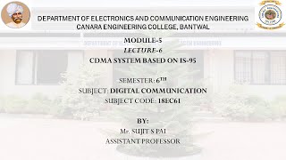 VTU DC 18EC61 M5 L6 CDMA SYSTEM BASED ON IS95 [upl. by Attenra707]