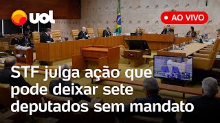 🔴 AGORA STF retoma o julgamento de ação que pode anular o mandato de sete deputados acompanhe [upl. by Maidel]