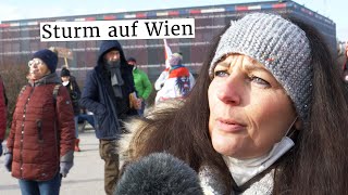 AntiCoronaDemo Wer war am 08012022 beim Sturm auf Wien [upl. by Vizzone45]