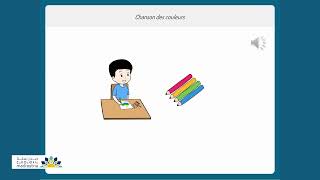 Avec mon crayon  la chanson des couleurs en français pour enfants [upl. by Margarette]