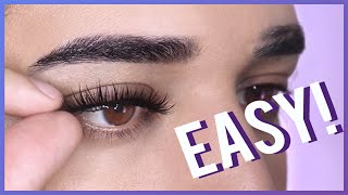 How To Apply False Eyelashes For Beginners [upl. by Yma219]