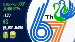 Tebo 0 vs 2 Muaro Jambi  PENYISIHAN GRUP GUBERNUR CUP 2024 [upl. by Attiuqaj]