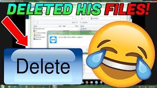 SCAMMER RAGES WHEN I DELETE HIS FILES [upl. by Eelrac]