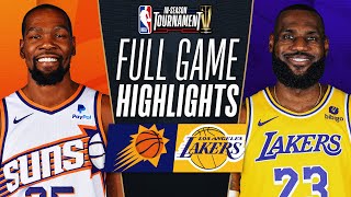 SUNS at LAKERS  NBA INSEASON TOURNAMENT 🏆  FULL GAME HIGHLIGHTS  December 5 2023 [upl. by Amsirp]