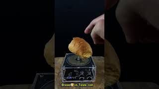 Tesla coil test with bread 🥖 [upl. by Arihppas175]