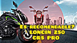 característica de la moto loncin 250 cr5 pro [upl. by Imerej]