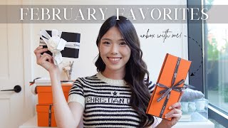 FEBRUARY FAVORITES  Unbox with me Chanel Celine Hermes Miu Miu with prices [upl. by Sherlocke]