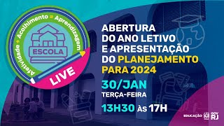 ABERTURA ANO LETIVO E APRESENTAÇÃO DO PLANEJAMENTO 2024 [upl. by Auhsaj479]