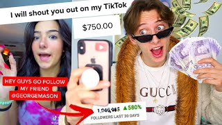 I PAID TIKTOK stars 1000 to make me TIKTOK famous and THIS is what happened [upl. by Naihs]