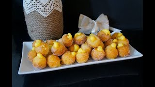 CASTAGNOLE FRITTE DI CARNEVALE CON CREMA PASTICCERA I Ricetta facile [upl. by Pietje]