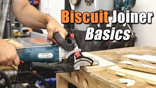 Biscuit Joiner Basics  Woodworking Basics [upl. by Sawyere]