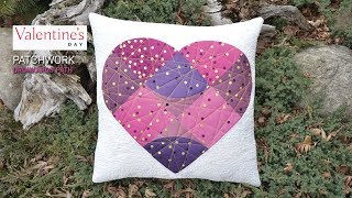 Patchwork Valentines Day  Tutorial Drunkards Path [upl. by Uyerta]