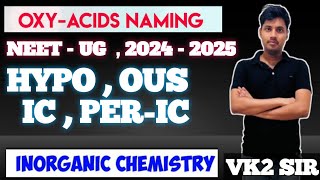 Inorganic Structures amp OxyAcids hypoousicper ic  Inorganic Chemistry Series  neetchemistry [upl. by Aitat818]