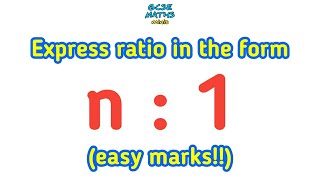 Express Ratio In The Form n1 or 1n  GCSE Maths Help [upl. by Ahsemit280]