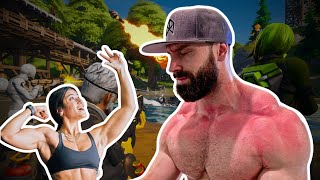 BRADLEY MARTYN TEACHES SARA SAFFARI TO PLAY FORTNITE [upl. by Ron]