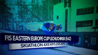 SKIATHLON 4х5 km \ 2Х5 km\FIS EASTERN EUROPE CUP\Schuchinsk KAZ [upl. by Mchail243]