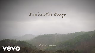 Taylor Swift  Youre Not Sorry Taylors Version Lyric Video [upl. by Ardaid]