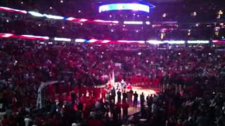 Jim Cornelisons National Anthem at Chicago Bulls Game  United Center  May 2 2011 [upl. by Etnuhs77]