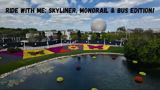 Ride WMe Skyliner Monorail amp Buses Edition Topolino’s Terrace To The Typhoon Lagoon Wave Pool [upl. by Anilahs]