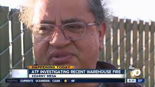 ATF investigating Kearny Mesa warehouse fire [upl. by Rosen416]